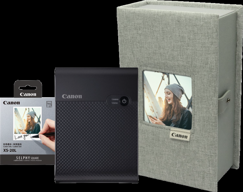 Canon selphy qx10 zwart met premium case