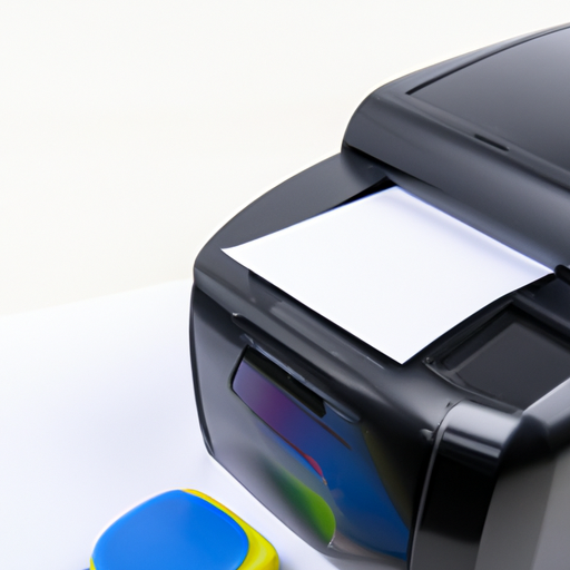 Document in kleur die wordt afgedrukt door pocket printer