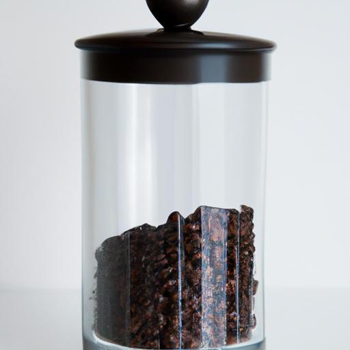 Een glazen koffiekan met schaalverdeling die gevuld is met verse koffie