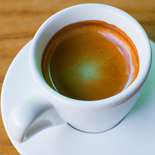 Espresso koffie in een kopje