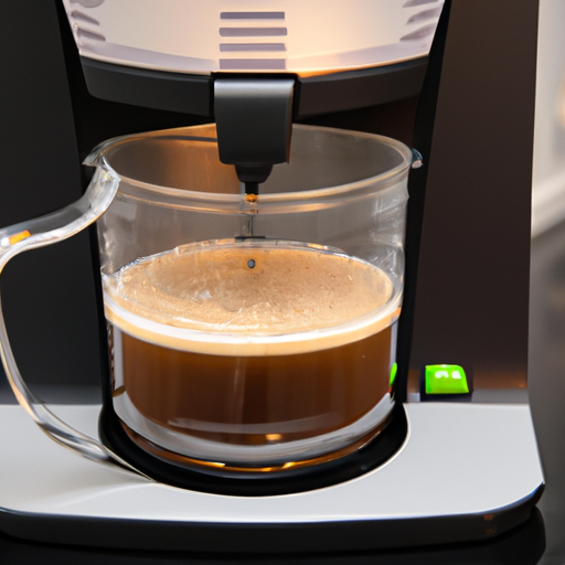 Koffiemachine met glazen koffiekan