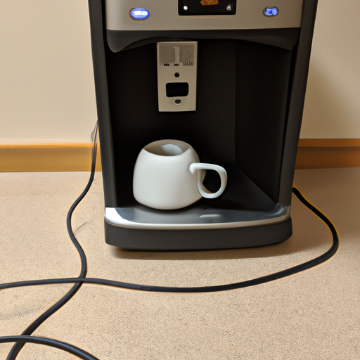 Koffiezetapparaat aangesloten op stopcontact