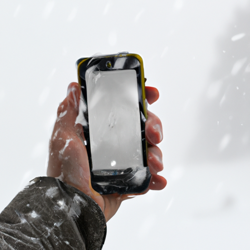 Smartphone in extreme weersomstandigheden